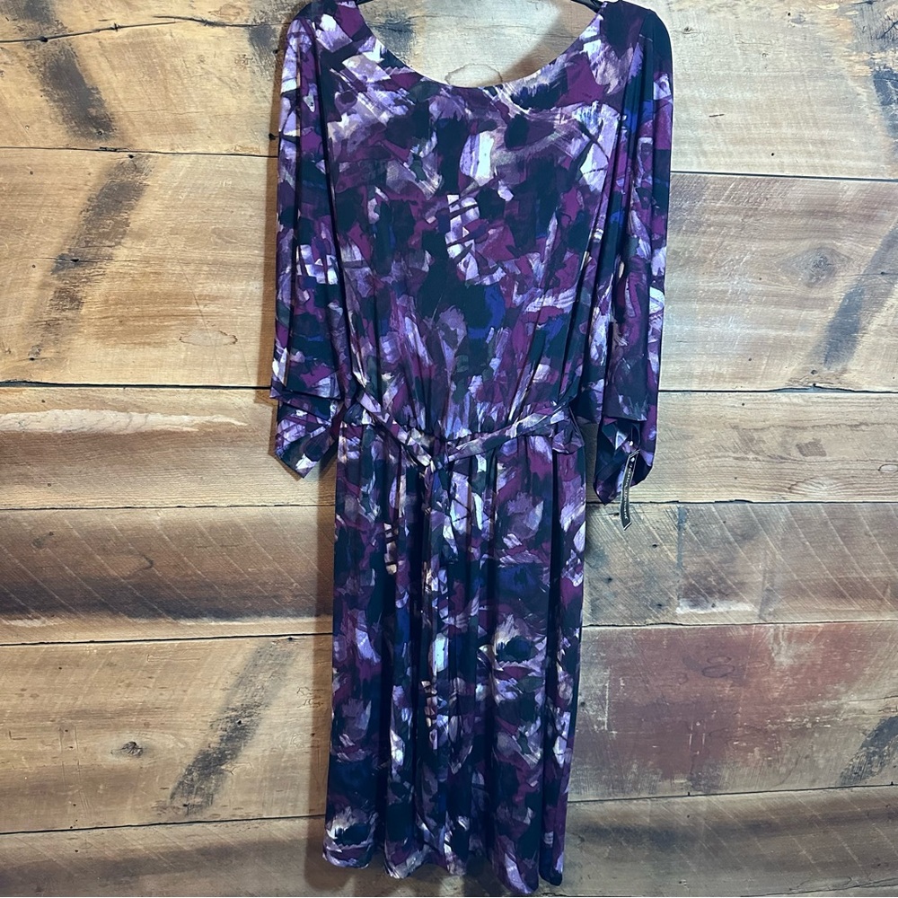 Jessica Howard Purple Sundress with Dolman Sleeves